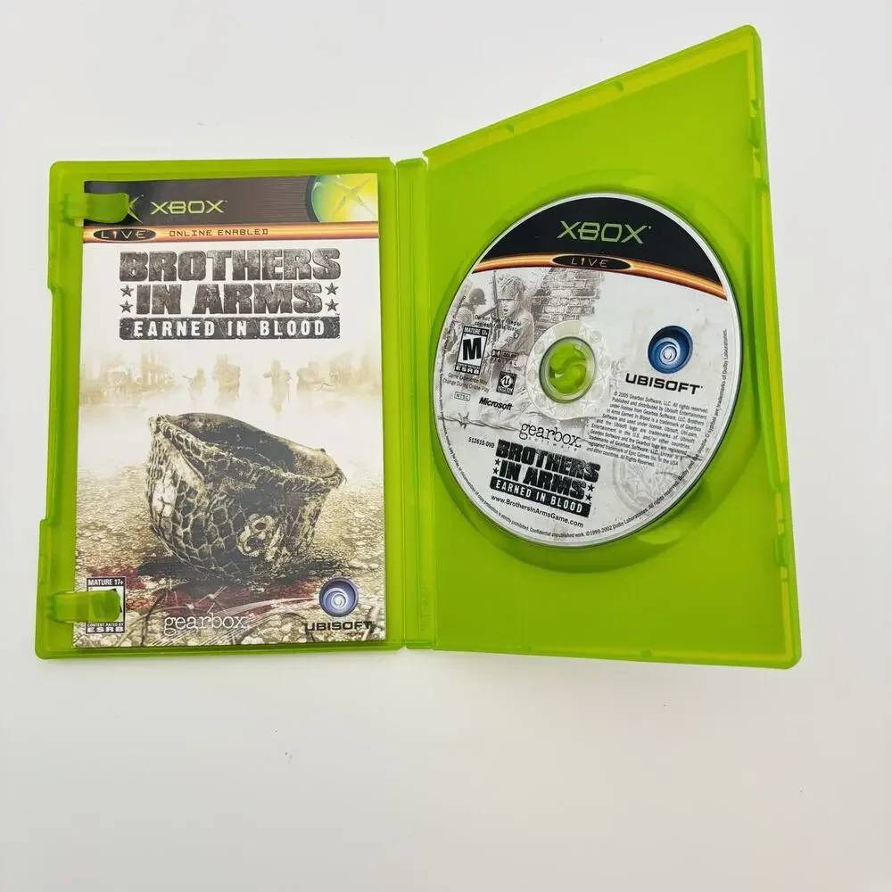 Brothers in Arms: Earned in Blood (Original Xbox) CIB COMPLETE & TESTED VG Cond